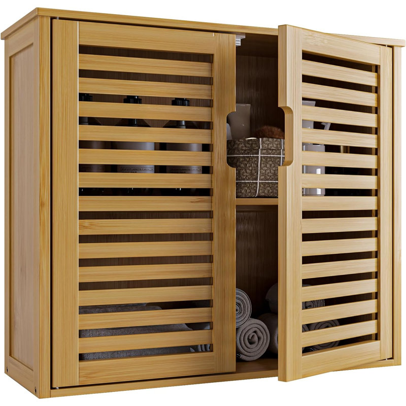 Dharm Bamboo Bathroom Cabinet, Natural