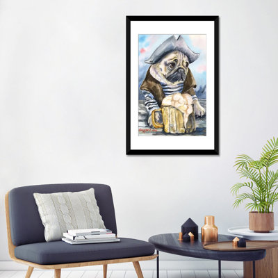 Carlin the marin, impression sur toile