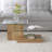 43.7" L X 27.6" W 2-tier Rectangular Glass Top Coffee Table For Living Room-578412387