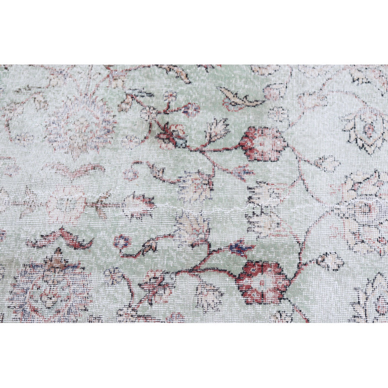 Tapis turc rétro de style Oushak rétro dans les tons terreux pour décoration intérieure classique