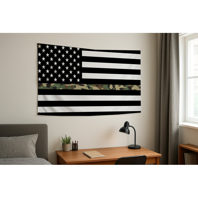 Drapeau américain Thin Camo Line — Drapeau