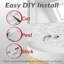 Dosseret Peel & Stick, (8) couvertures de draps 12 pi x 12 po, 8 pieds carrés, carrelage métro-92437436