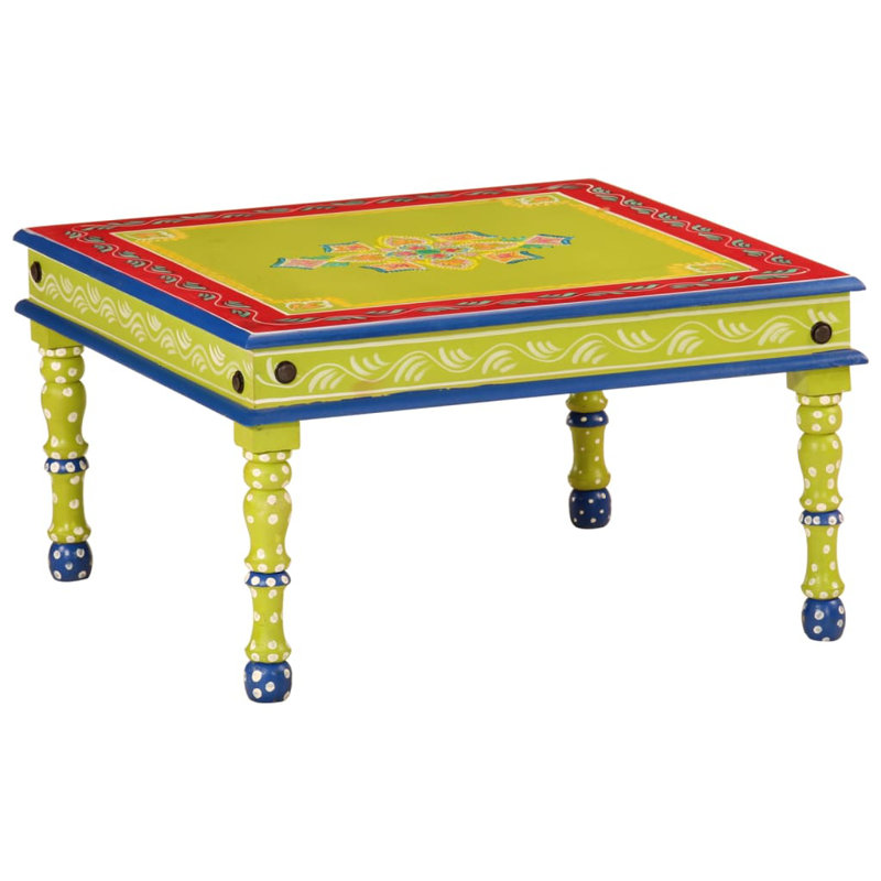 Blayden Solid Wood Four Leg Coffee Table, Green
