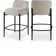 Brixen Upholstered Counter Stool with Metal Frame