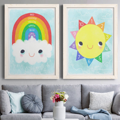 Rainbow Colors - Peinture sur toile 2 pièces