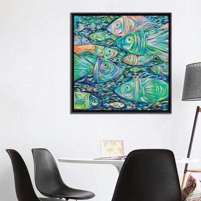 " School Of Fish " by Estelle Grengs