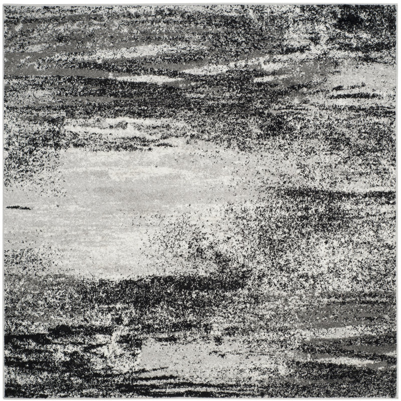 Gicu Performance Abstract Rug, Square 6'