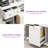 Rolling Kitchen Island with Drop Leaf & Power Outlet