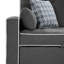 70" Modern Fabric Sleeper Sofa With 2 USB Charging Ports And 4 Accent Pillows