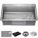 Delta Marca™ Drop-In Undermount Stainless Steel Single Bowl Kitchen Sink with Accessories