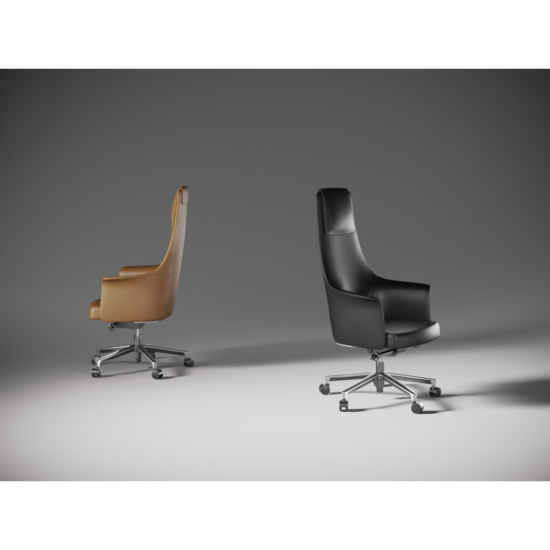 Bolo Swivel Executive Chair, Saddle