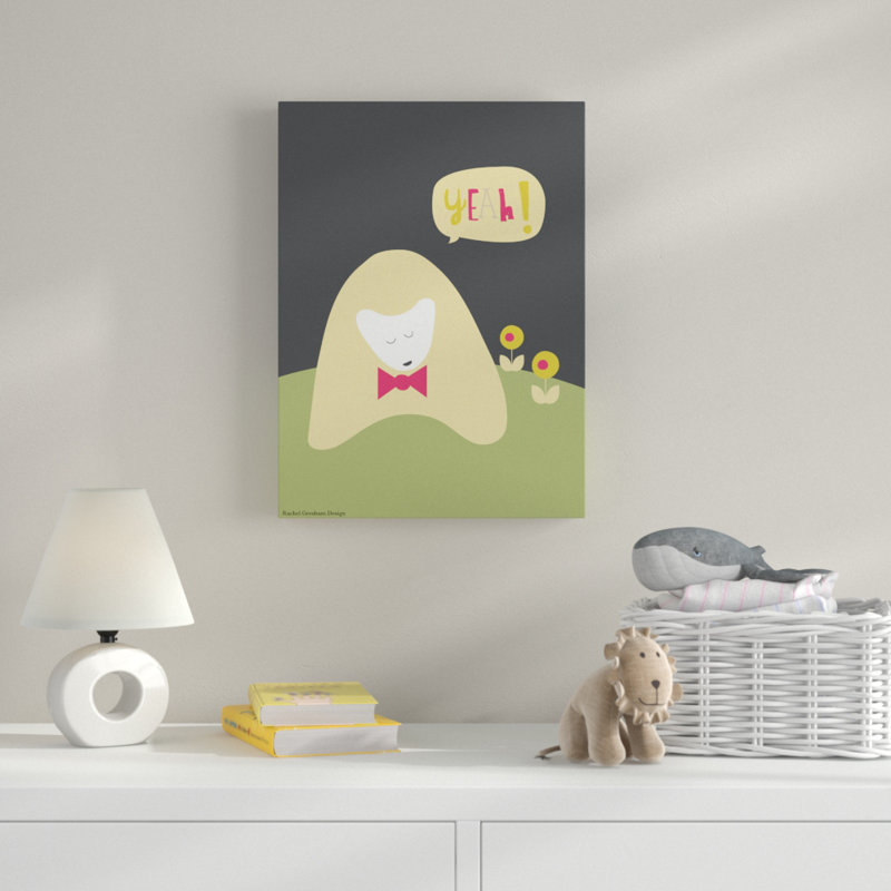 « bear », art sur toile, H 19 po x l 14 po x P 2 po