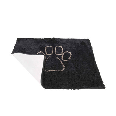 Petit tapis de porte pour chien sale gris brumeux DGS Pet Products 23 po x 16 po x 2 po