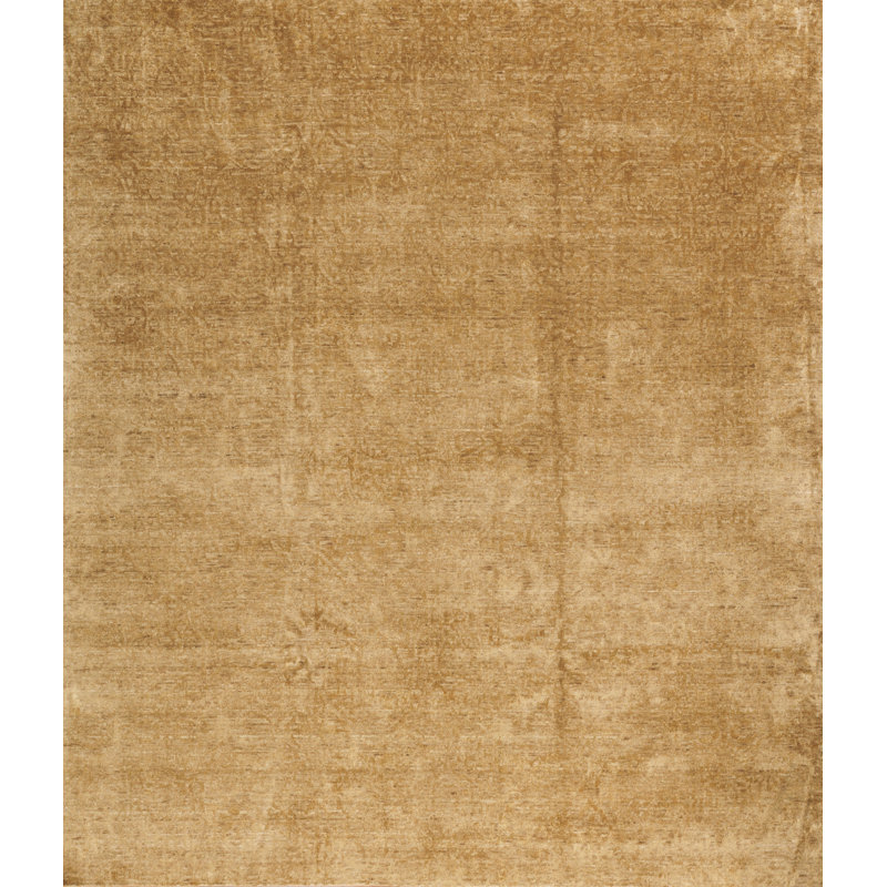 186244 SURINDER WOOL & SILK JACQUARD BURNT CARAMEL