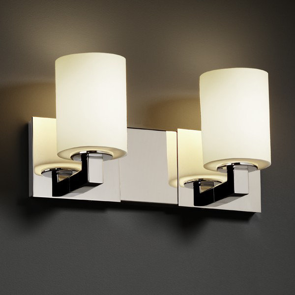 Naseeba 2 - Light Bath Bar, Polished Chrome, Mercury Glass