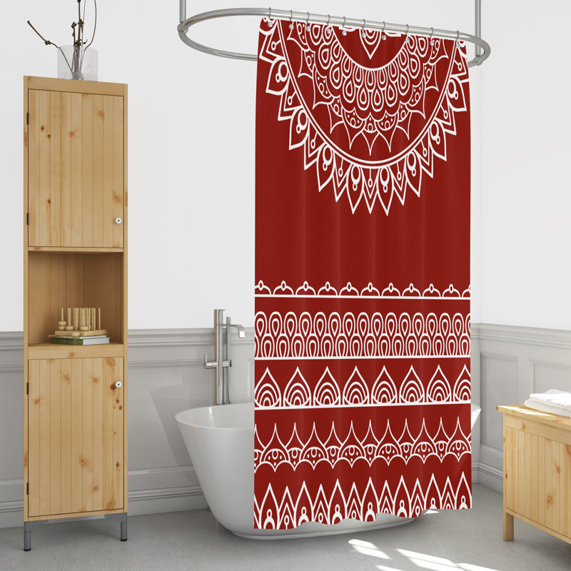 Rideau de douche simple Wolken, H 70 po x l 93 po