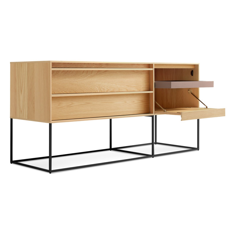 Rule 58'' W Console Table, White Oak