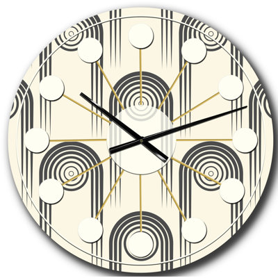 Horloge murale rétro Mid-Century