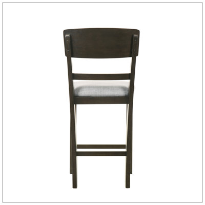 Tabouret de bar rembourré 2 pièces
