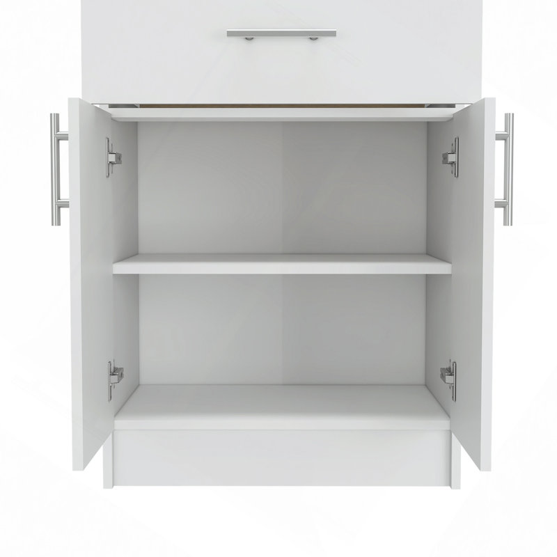 Armoire garde-manger H 33 po, un tiroir, deux tablettes intérieures, deux portes