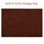 Solid Colour Machine Tufted Shag Area Rug-347494537