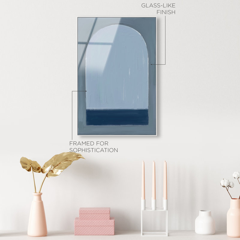 Minimal Ocean Window High-Gloss Frameless Acrylic Glass Wall Art Abstract Print by Oliver Gal, Ready to Hang, 10 x 15