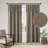 Linen Texture Tie Top Light Filtering Curtain Pair(2 Panels)-1799807143-1799807149