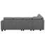 Canapé modulaire de salon avec rangement en L de 103,8 po Januelle Chenille-1085878779