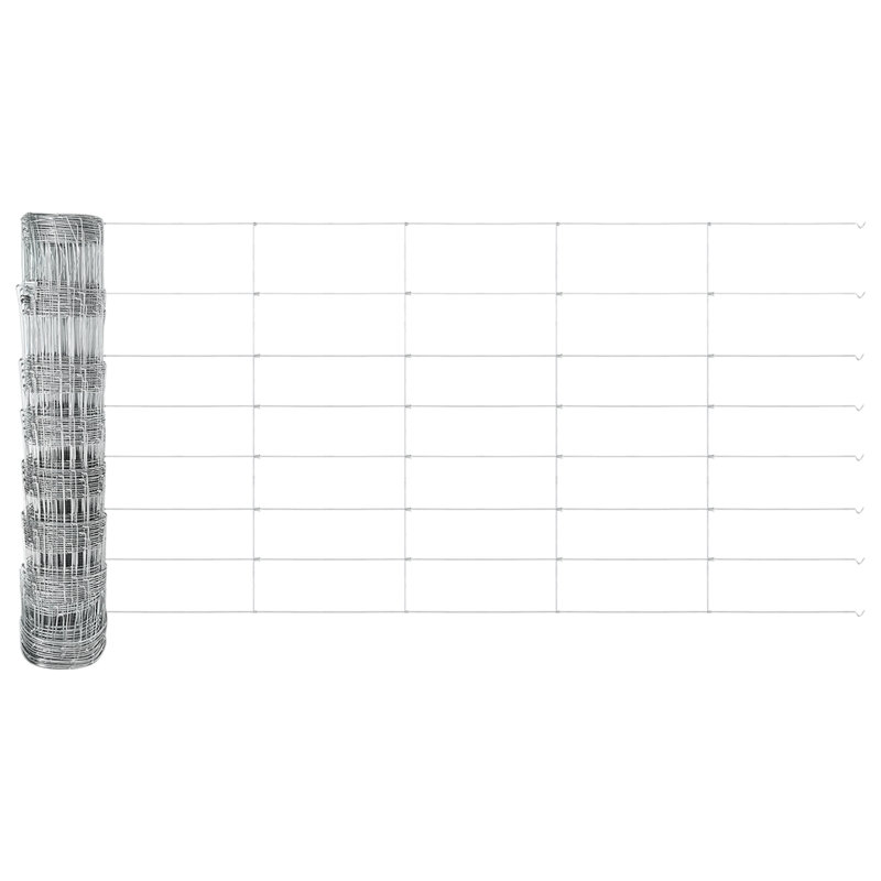 Field Fence Galvanised Steel, 80cm H x 2500cm W