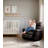 Large Widened Recliner with Vibration and Heating Massage, Retro PU Leather Massage Recliner with Cup Holder and Side Pockets, Simple Tilt with 1.5 Times Sponge Filling, for Bedroom, Living Room-2005855697