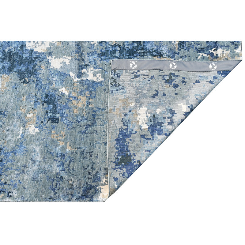Handmade Wool Area Rug, Rectangle 4' x 6'