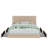 Deyani Storage Platform Bed with 4 Drawers and Adjustable Headboard, Block Square Stitched Linen Headboard-2028604447-2062605439