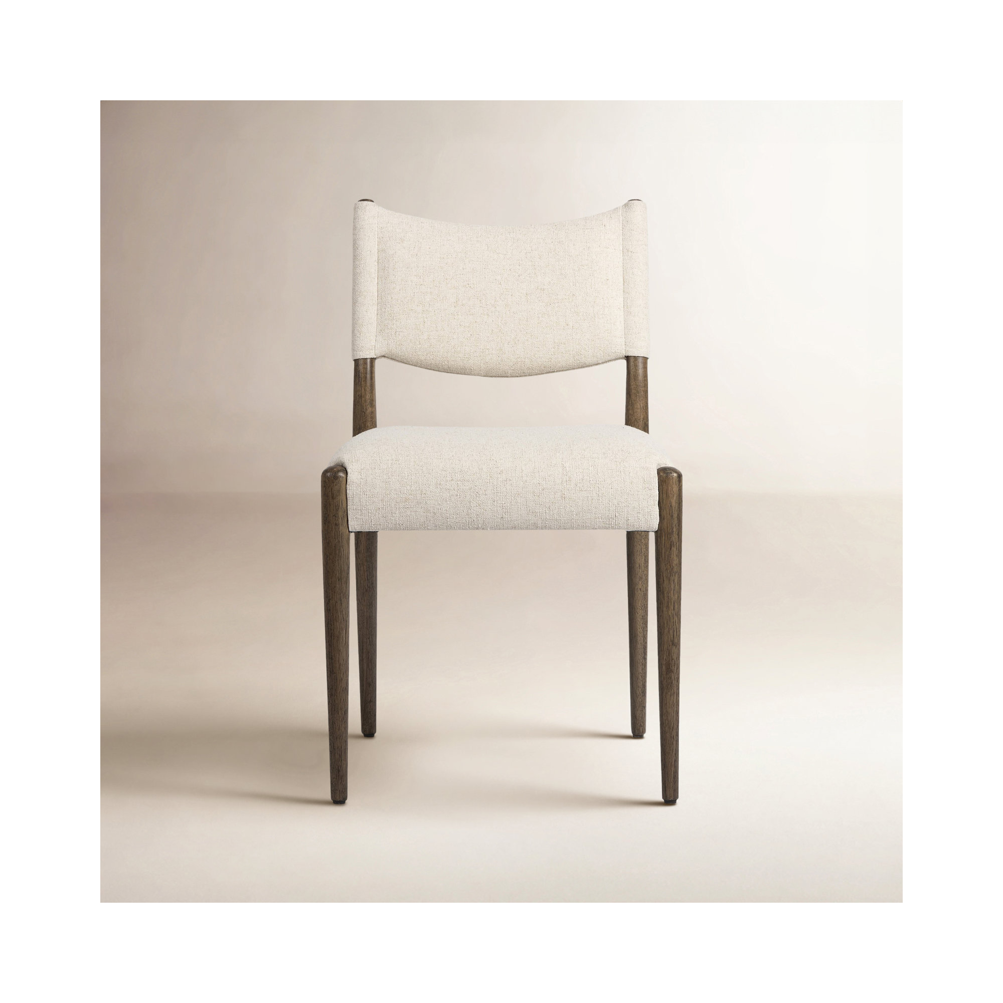 Yokum Armless Dining Chair, Antwerp Natural, Antique Walnut
