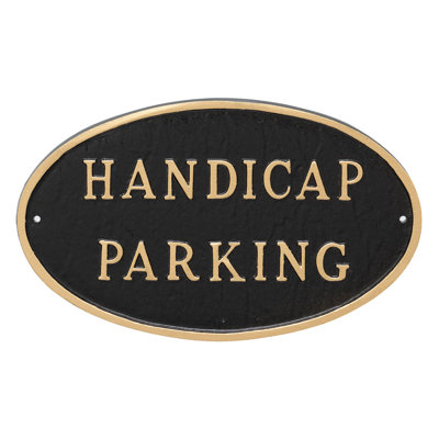 Plaque de jardin de l’état du parking handicap