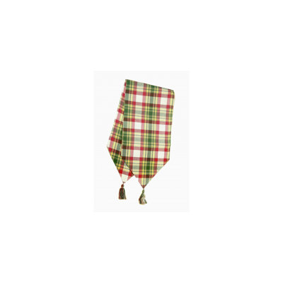 Dipietro Plaid 100% Cotton Table Runner