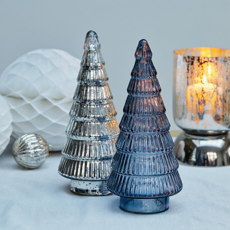Christmas Tabletop Tree, Blue, 41 H x 18 W x 18 D cm