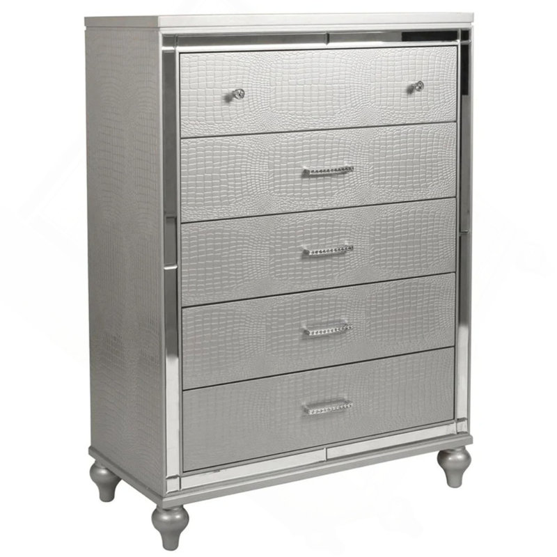 Mobilier de chambre à coucher 1 pièce Glam Style