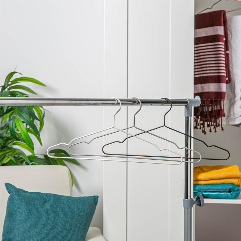 Metal Non-Slip Standard Hanger for Dress/Shirt/Sweater, White