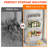 Spice Rack Wall Mounted 3 Pack,RV Spice Rack,White