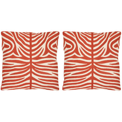 Easton Embroidered Canvas Throw Pillow
