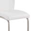 Hailey Contemporary Dining Chairs In Faux Leather and Brushed Stainless Steel Finish-50336758