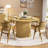 55" Round Dining Table For 6