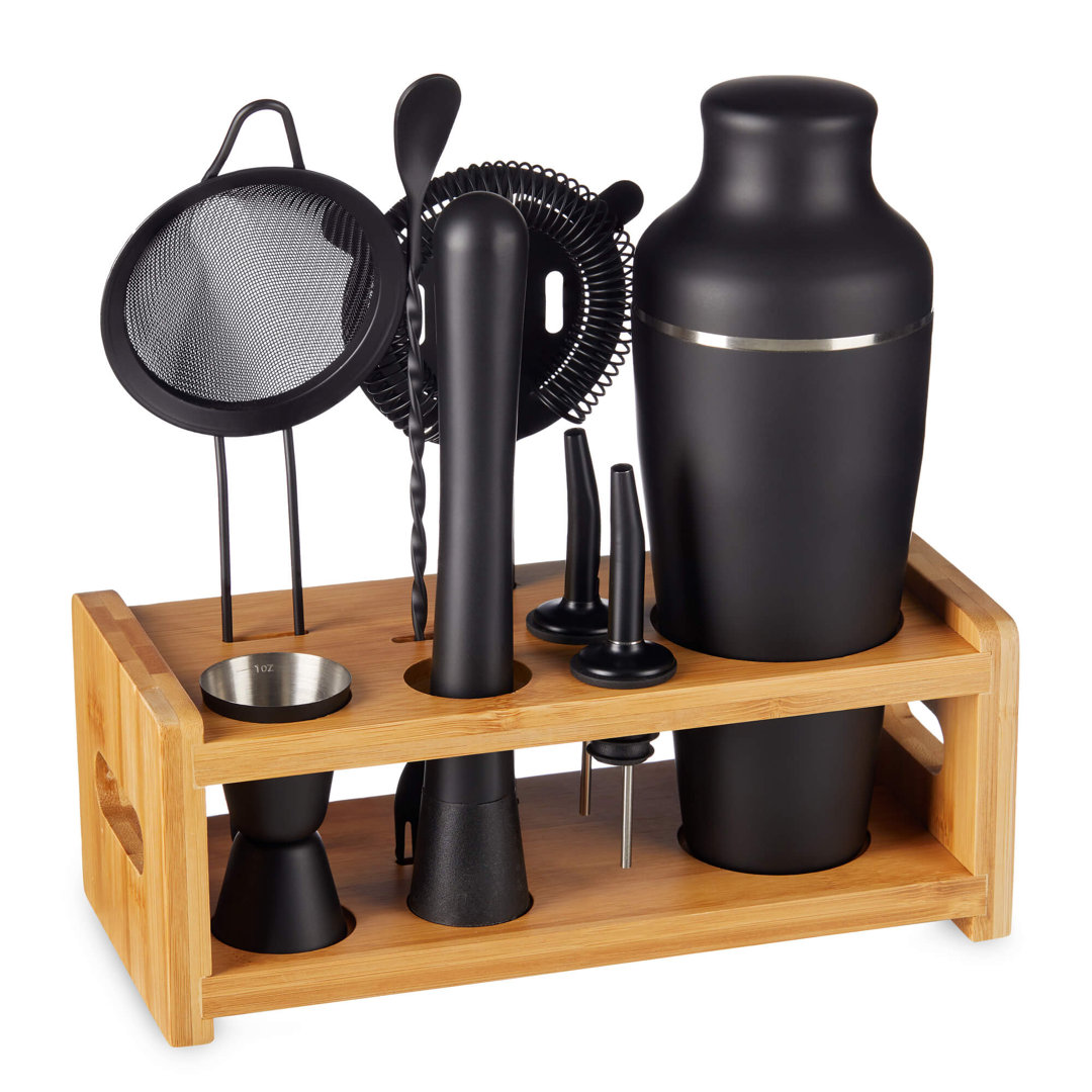 8-Piece Cocktail Shaker Set with Stand Lemonsoda