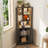 Caleal Lighted Curio Bookcases-431690491
