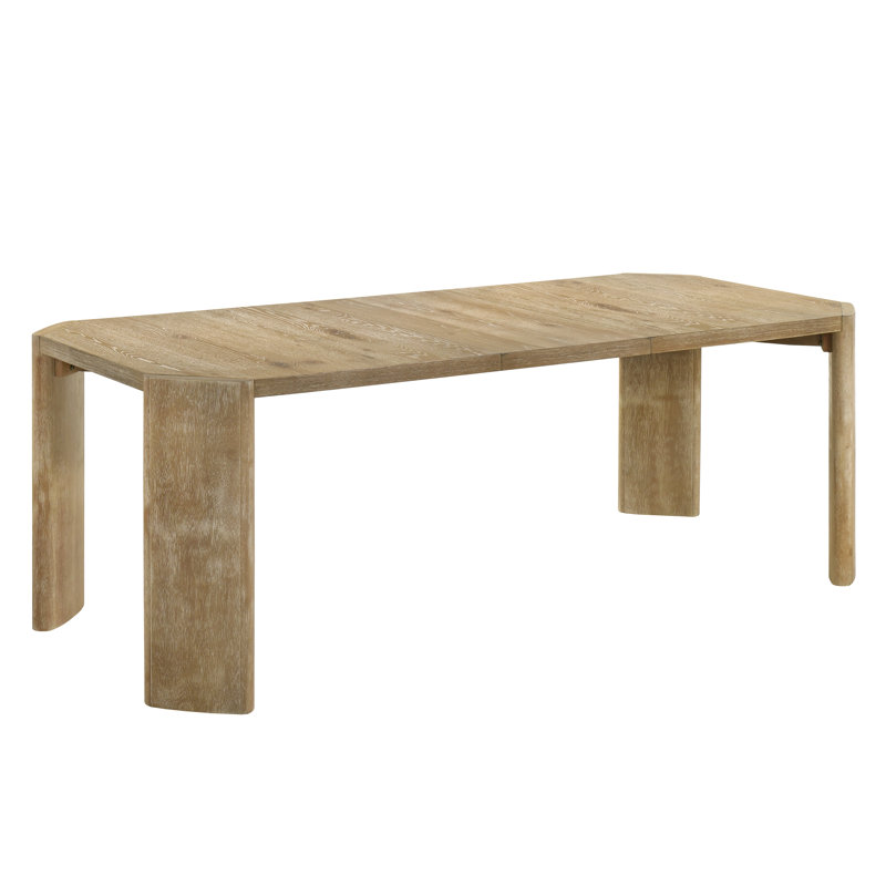 Table de salle à manger rectangulaire avec extension Kepler 84 po Driftwood 