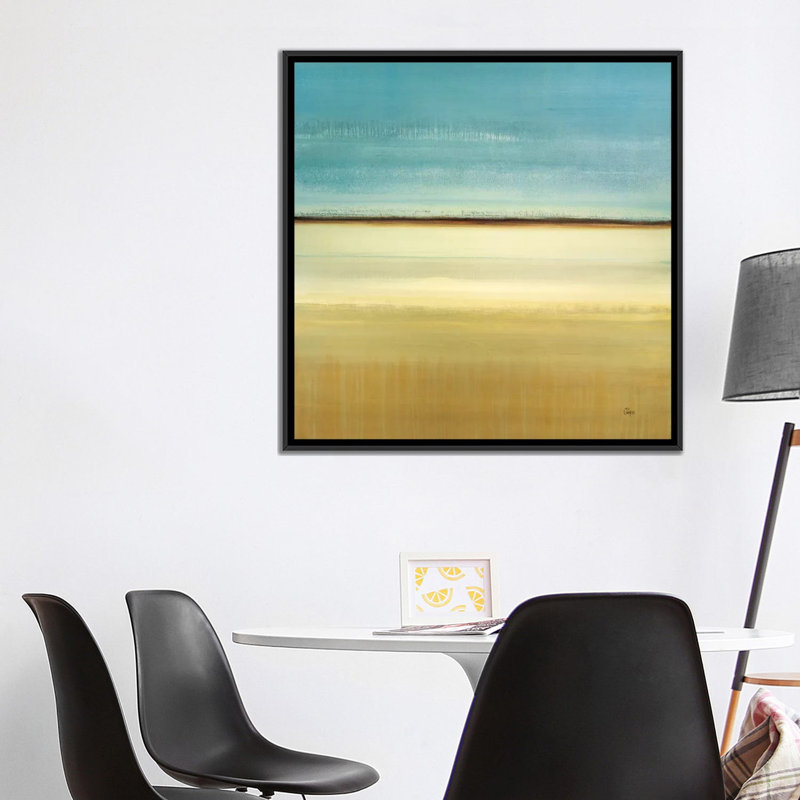 « day viscoélastique », reproduction sur toile, H 18 po x l 18 po x P 1,5 po, Toile avec cadre noir, Pas de tapis