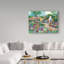 « tranquil jardin », reproduction de peinture à l’acrylique sur toile tendue-31881696