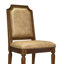 Ensemble de table de salle à manger 7 pièces comprenant une table de cuisine et 6 chaises en similicuir beige. Chaises de salle à manger avec dossier haut - finition noyer antique-729861392-729861396-709591008