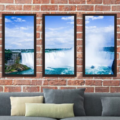 Niagara Falls - 3 Piece Picture Frame Photograph Print Set on Acrylic -  Picture Perfect International, 704-2531-1224