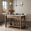 Dothan Kitchen Island-Toasted Oak